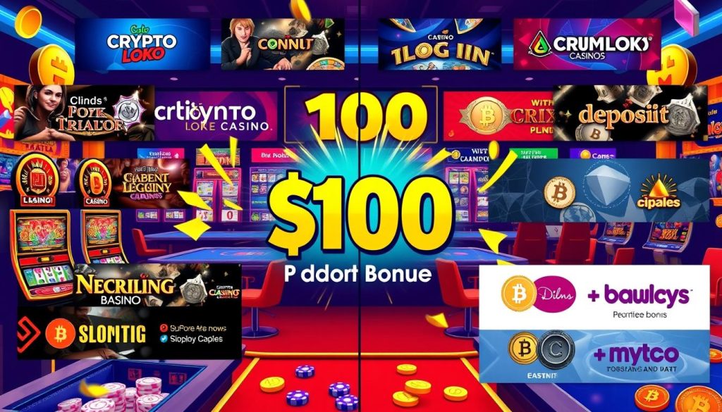 comparing Crypto Loko Casino's $100 no deposit bonus to other casinos